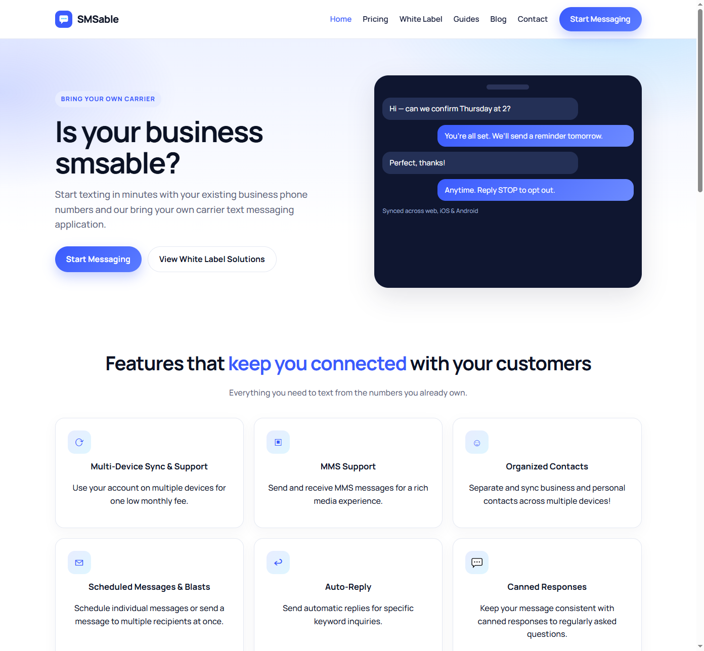 SMSable — SMS Marketing Platform